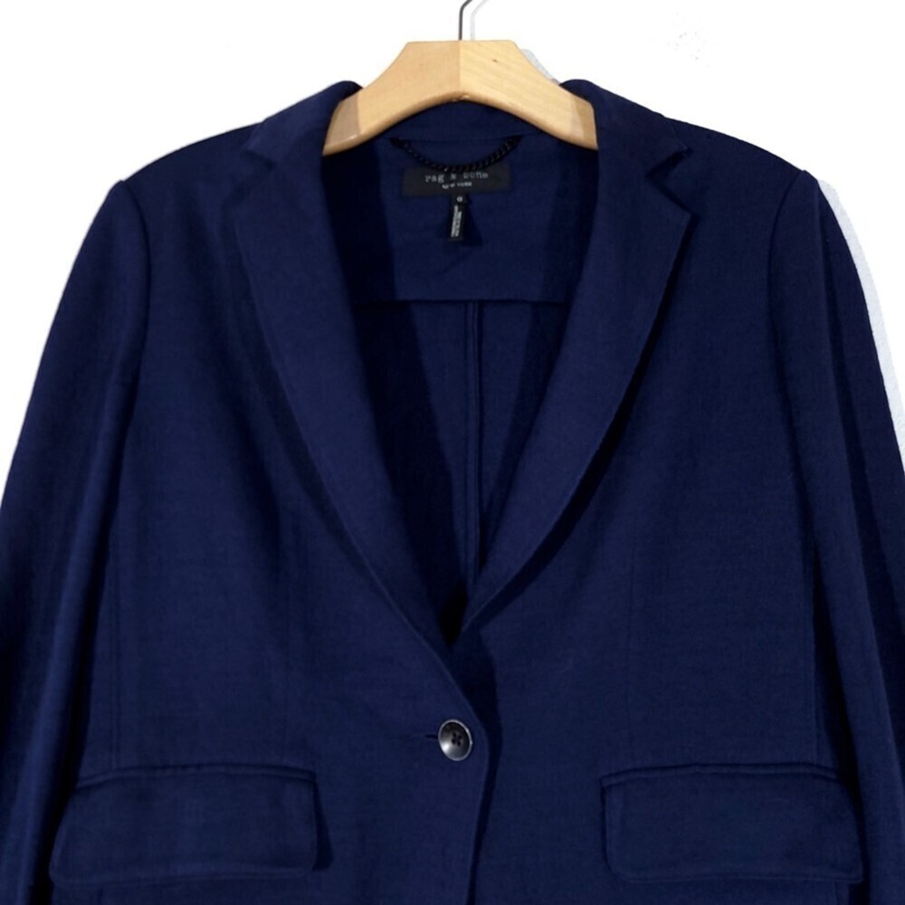 Rag & Bone 100% Wool One Button Club Jacket Blaze… - image 3